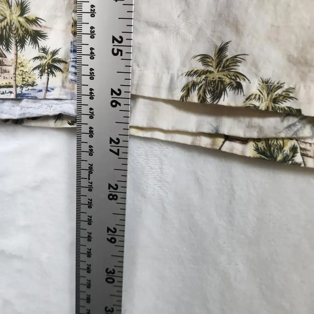 Campia Moda Hawaiian Shirt Size‎ Large Tropical Palm Cotton Casual